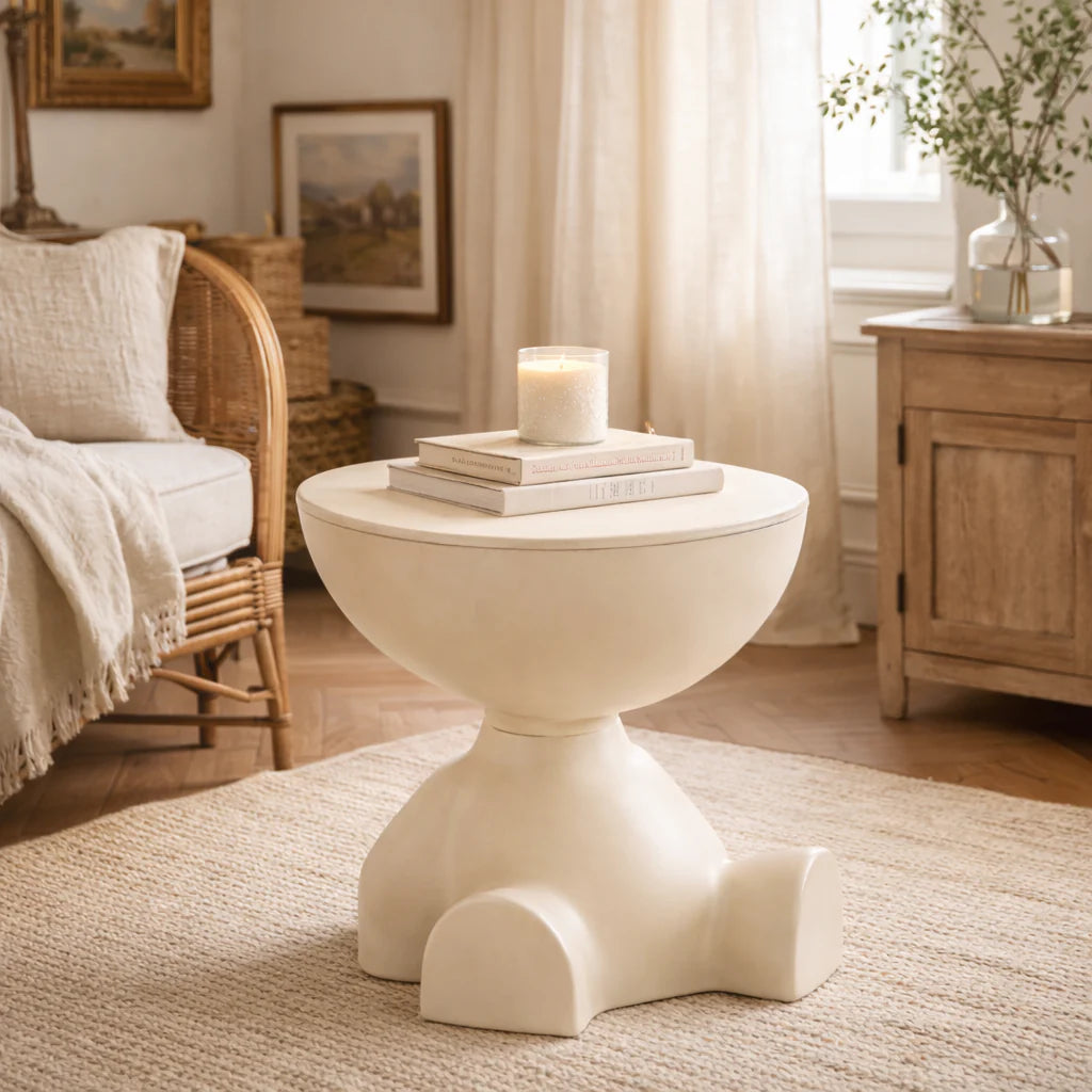 Multifunctional Black Accent Table – Original Resin Design