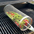 Stainless Steel Rolling Grill Basket