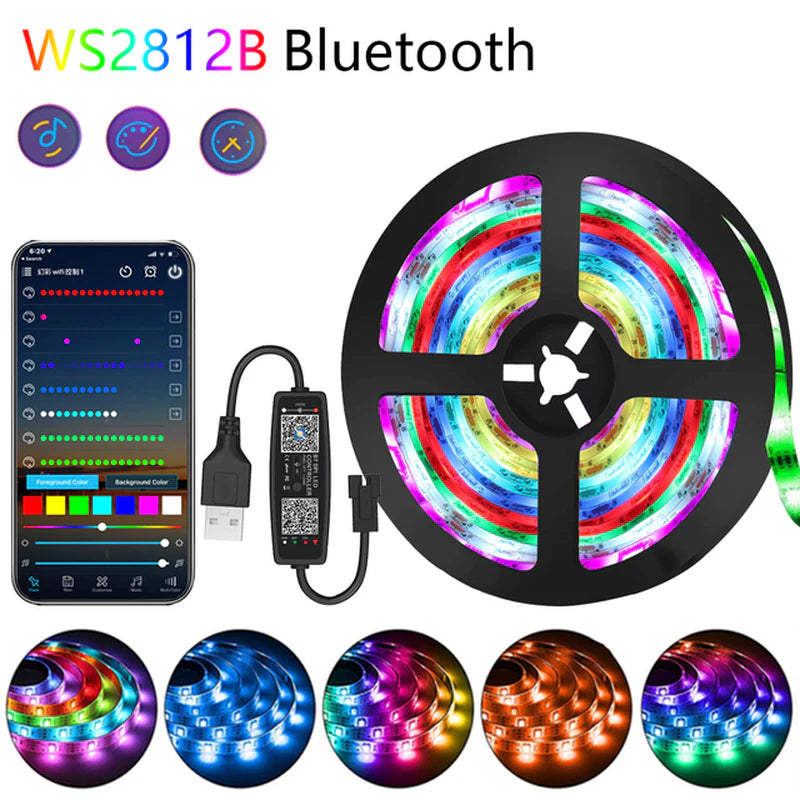 Bluetooth-Controlled LED Accent Lighting