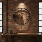 Modern Walnut Wall Clock