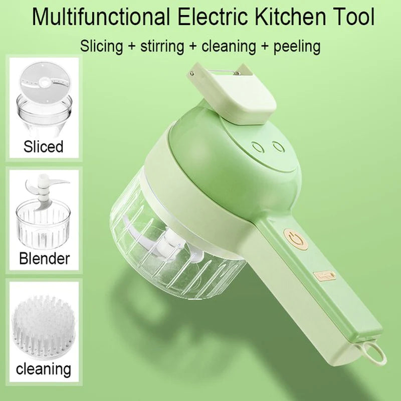 Multi-Function Electric Food Chopper & Vegetable Slicer