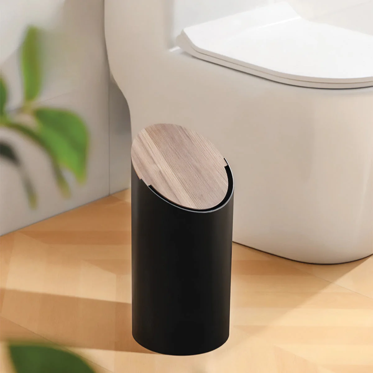 Modern Odor-Control Waste Bin