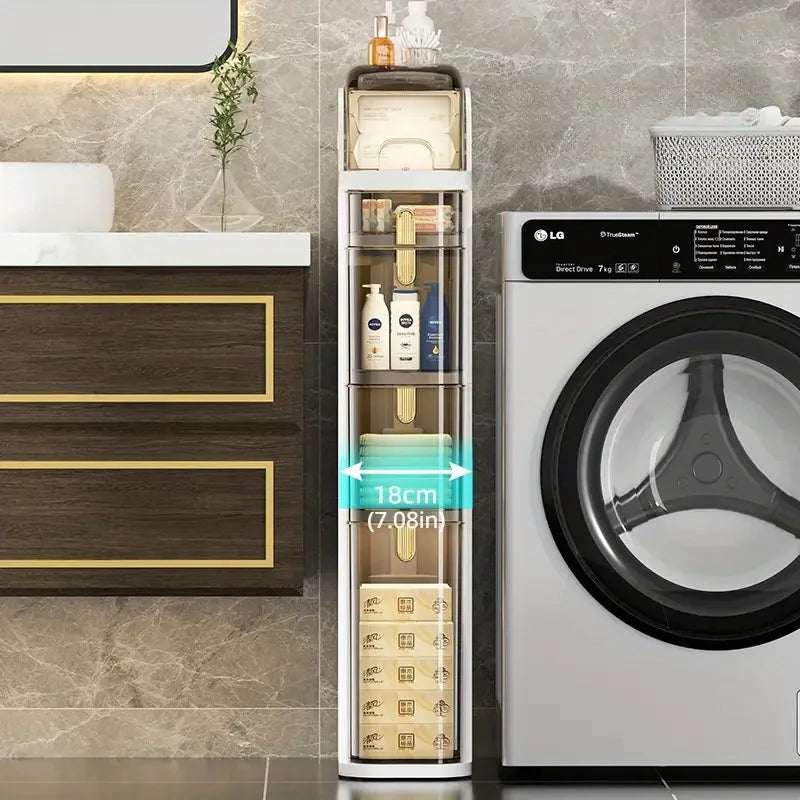 NookGlide™ Slim Rolling Bathroom Organizer