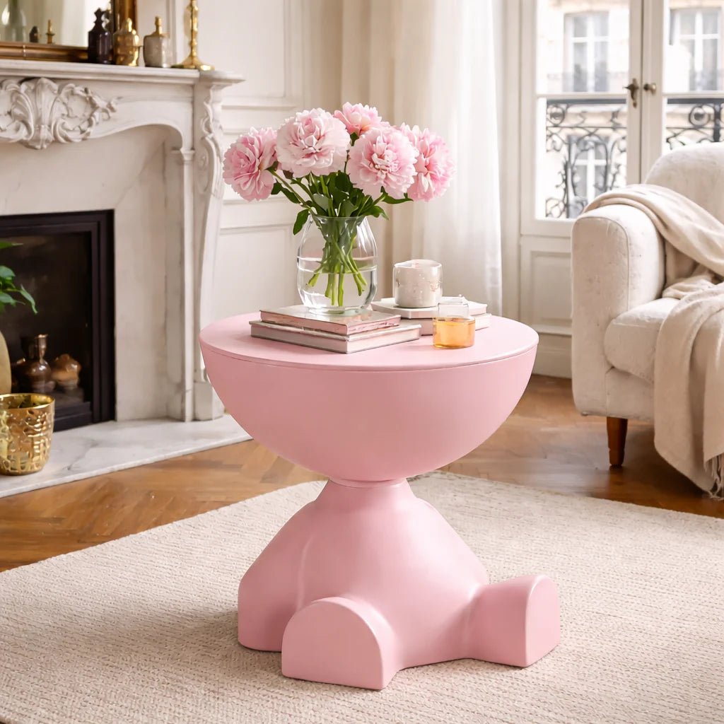 Multifunctional Black Accent Table – Original Resin Design