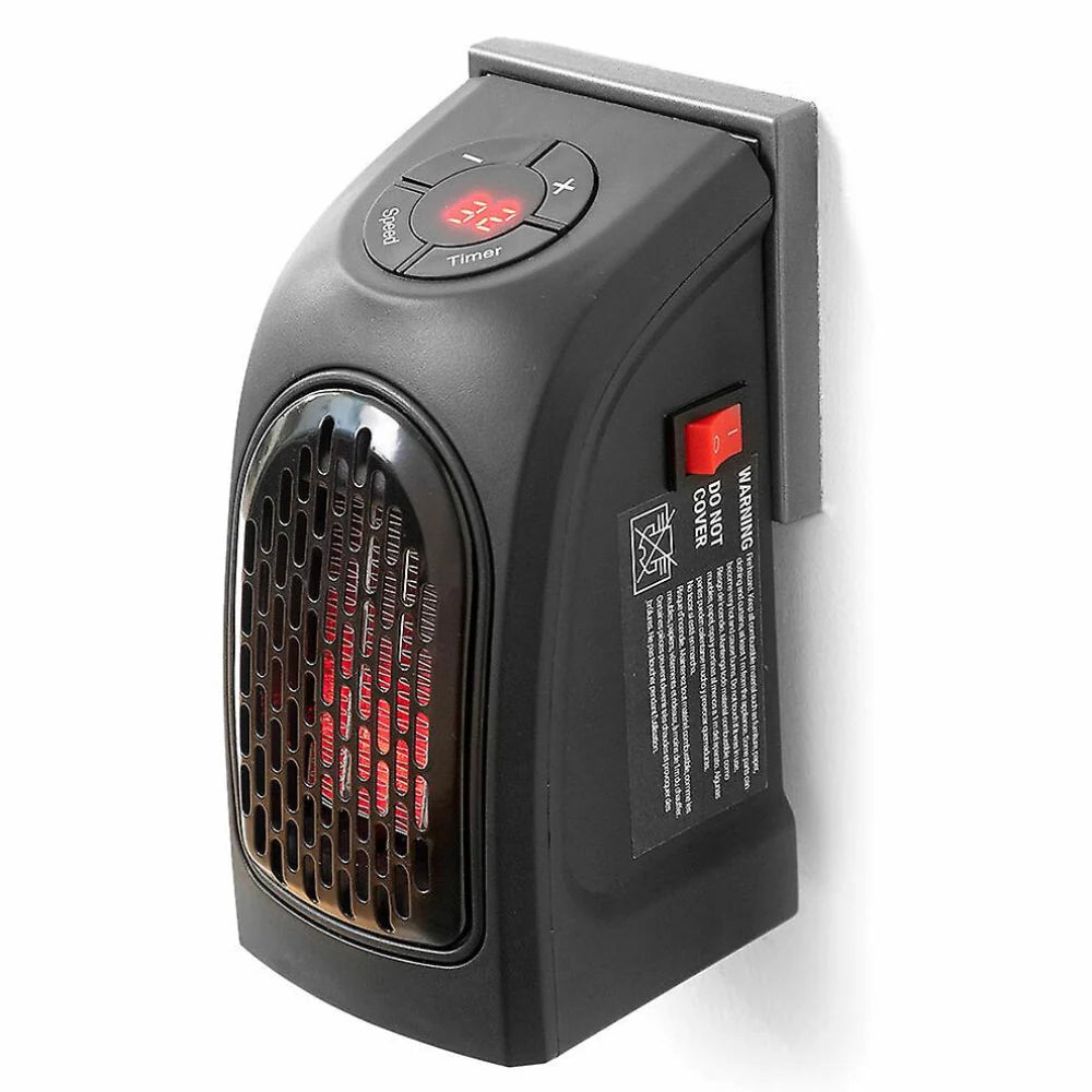 Compact Plug-In Fan Heater with Thermostat