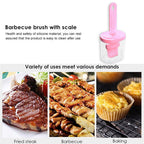 Heat-Resistant Silicone Oil Dispenser Brush shown used for barbecuing and baking