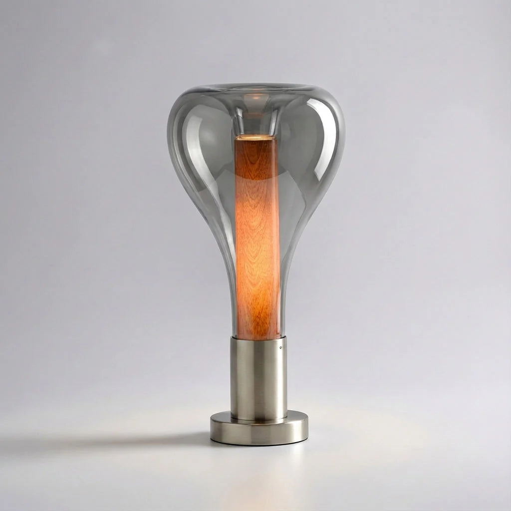 Designer Glass Lava Accent Lamp