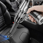 Light Weight Cordless Vacuum shown cleaning the seats in a vehicle