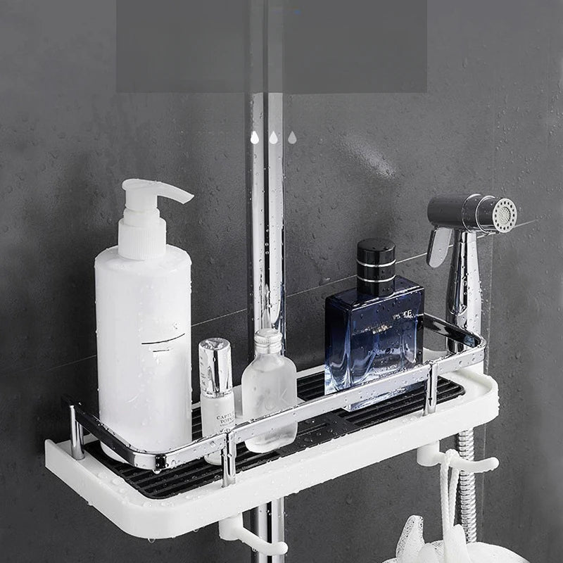 No-Drill Shower Shelf Organizer
Shower shelf organizer, No-drill shower caddy, Shower storage shelf, Bathroom shower organizer, Shower rod shelf, ABS shower shelf, Bathroom storage organizer, Shower accessory holder, Shampoo organizer for shower, Wall-free shower organizer, Bathroom shelf no drilling, Shower caddy with hooks, Space-saving bathroom organizer, Shower toiletries organizer