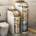 Slim Rolling Bathroom Organizer